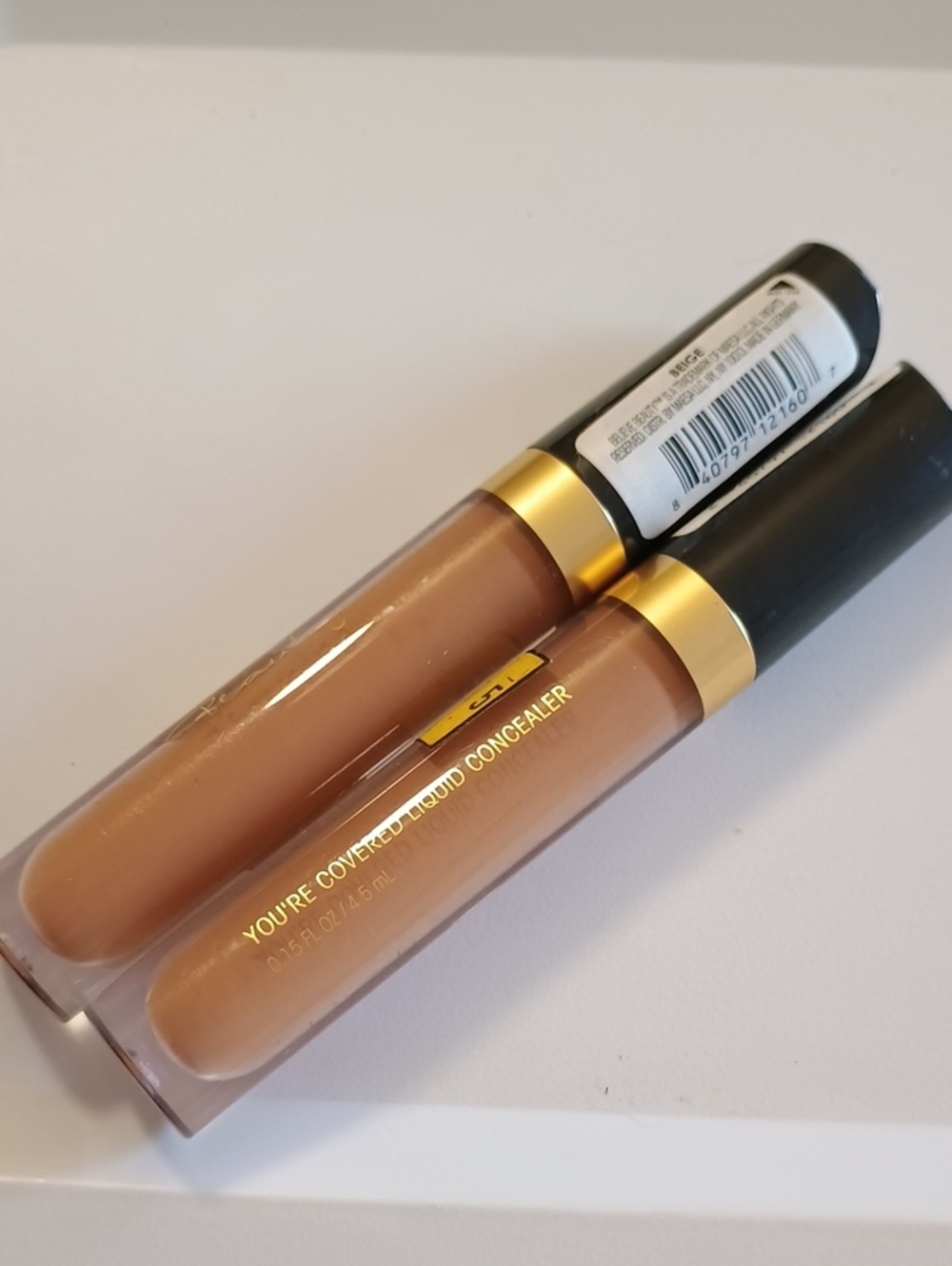 2 x Believe Beauty You're Covered Liquid Concealer, Beige
